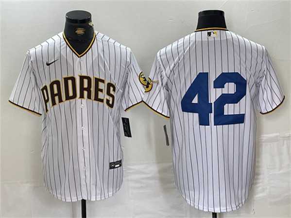 Men%27s San Diego Padres #42 Jackie Robinson White Cool Base Stitched Baseball Jersey->san diego padres->MLB Jersey